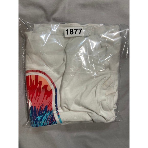 Vineyard Vines Mens White Tie Dye Whale Long Sleeve Pocket T-Shirt Size M - Picture 9 of 9